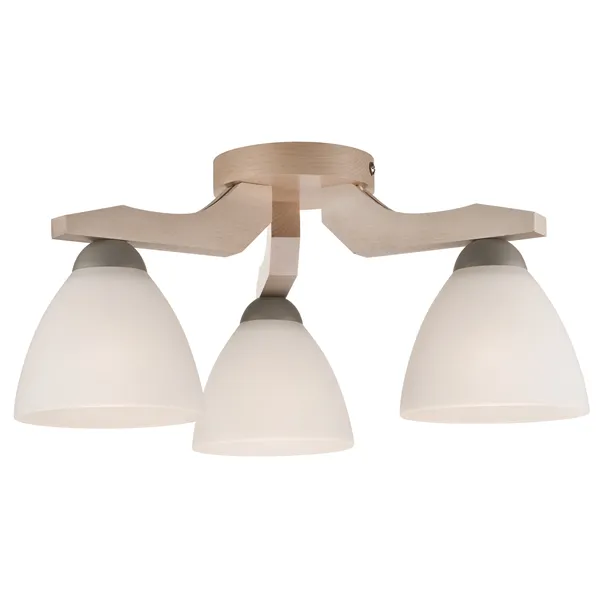 LM-3.55 ADRIANO 3-light wooden ceiling lamp