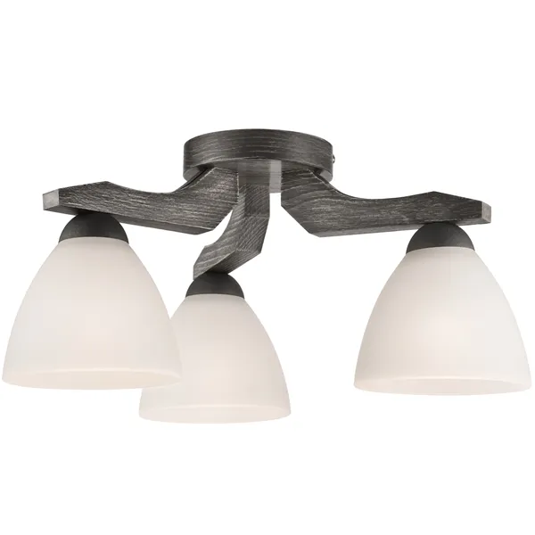 LM-3.55 ADRIANO 3-light wooden ceiling lamp