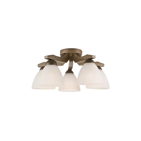 LM-5.55 ADRIANO 5-light wooden ceiling lamp