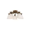 LM-5.55 ADRIANO 5-light wooden ceiling lamp