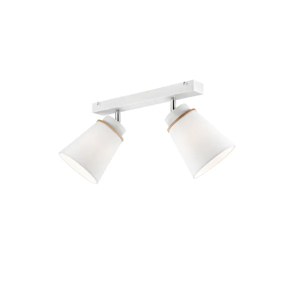 LM-2.110 AUGUSTINO 2-light wooden ceiling lamp spot