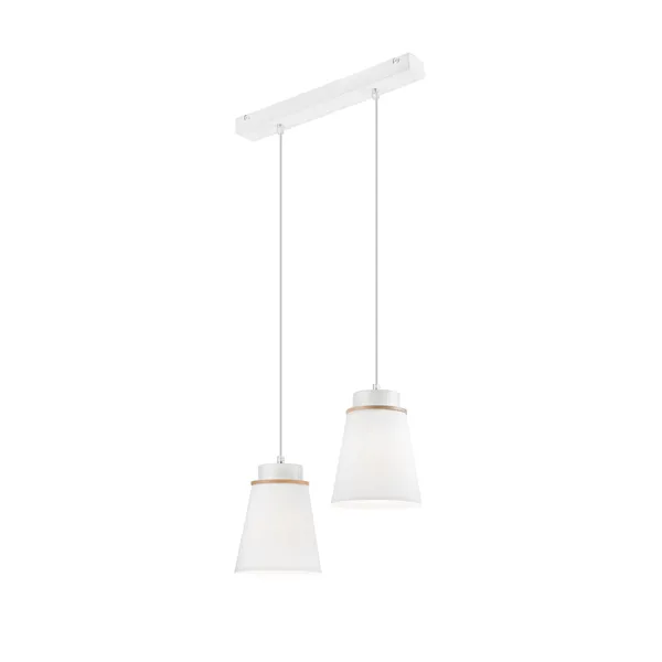 LM-2.110/A AUGUSTINO 2-light wooden ceiling lamp