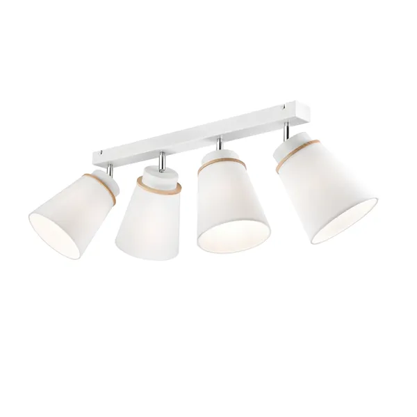 LM-4.110 AUGUSTINO 4-light wooden ceiling lamp spot