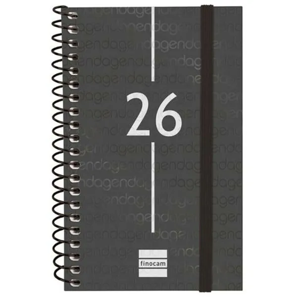 Grafiks Finocam YEAR Melns Mini 7,9 x 12,7 cm 2026