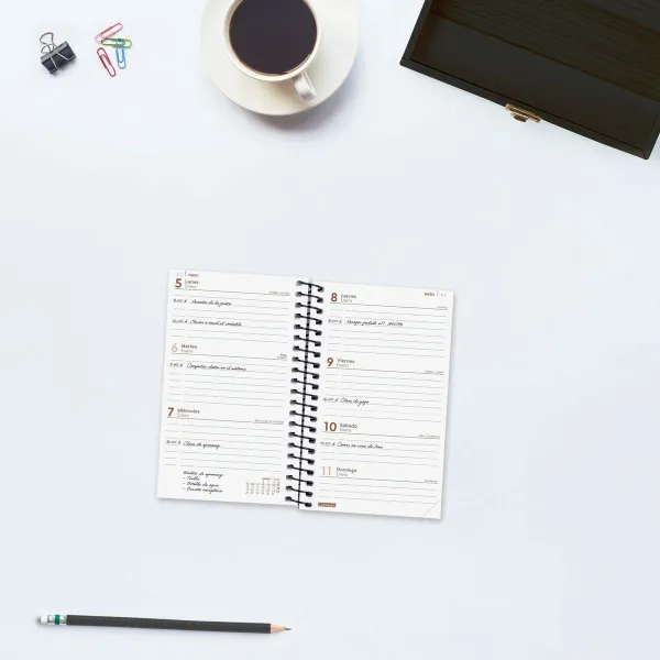 Grafiks Finocam YEAR Melns Mini 7,9 x 12,7 cm 2026
