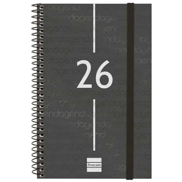 Grafiks Finocam YEAR Melns 11,7 x 18,1 cm 2026