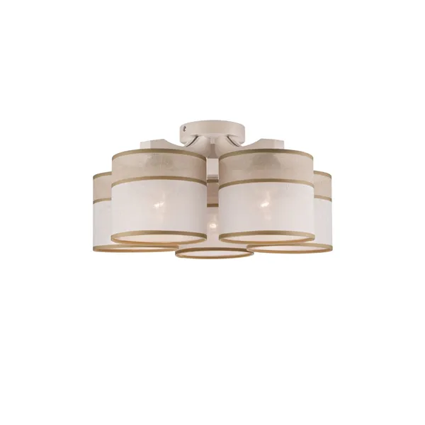 LM-5.55/A ANDREA 5-light wooden ceiling lamp