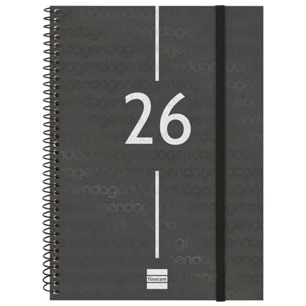 Расписание Finocam YEAR Чёрный A5 15,5 x 21,2 cm 2026