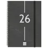 Diary Finocam YEAR Black A5 15,5 x 21,2 cm 2026