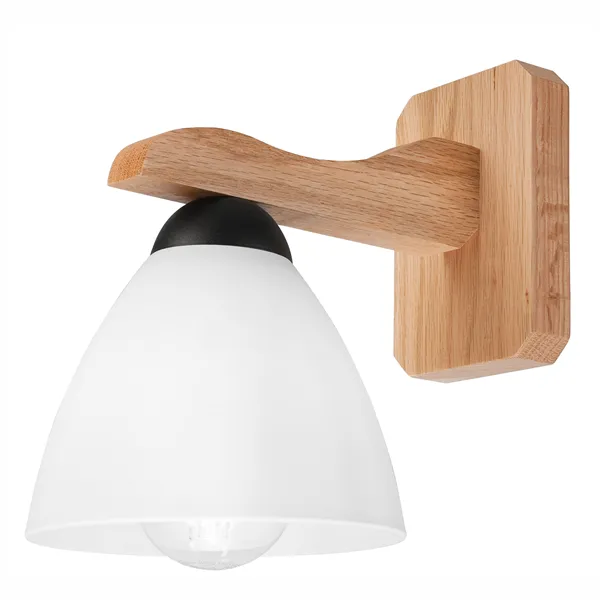 KM-1.55 ANDREAS 1-light wooden wall lamp