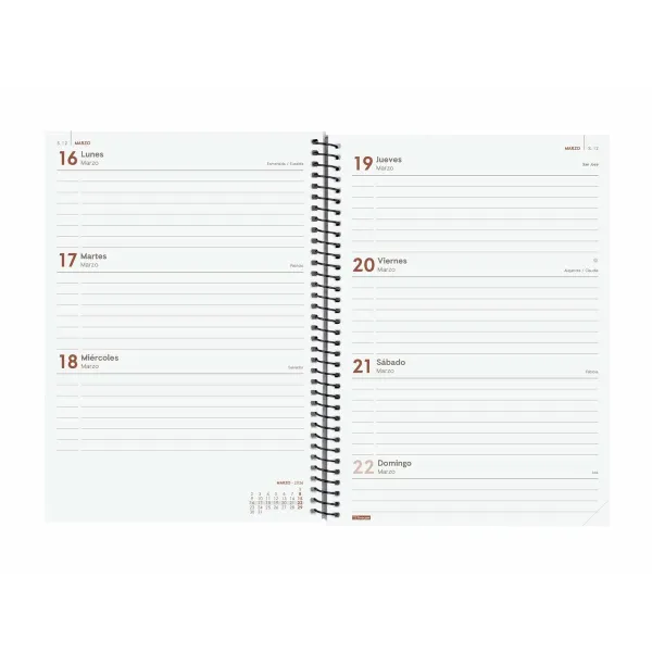 Diary Finocam YEAR Black A5 15,5 x 21,2 cm 2026