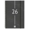 Dienoraštis Finocam YEAR Juoda 16,5 x 24,2 cm 2026