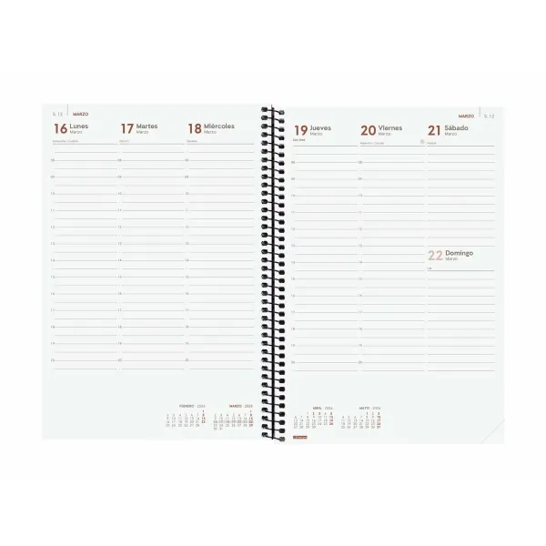 Diary Finocam YEAR Black 16,5 x 24,2 cm 2026