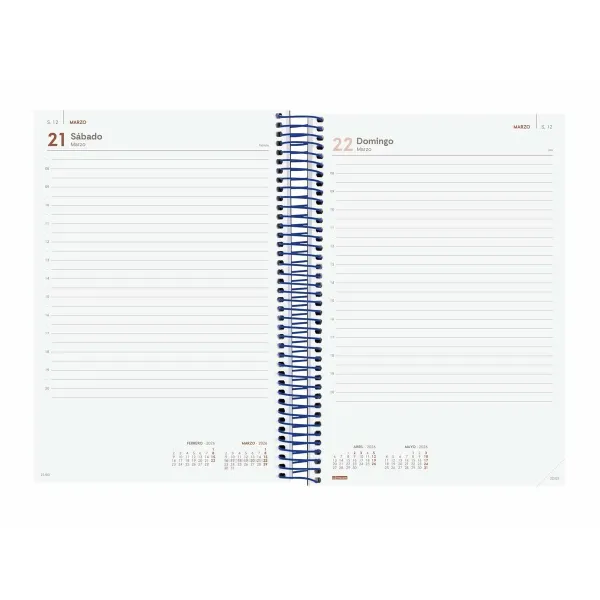 Diary Finocam YEAR Blue 16,5 x 24,2 cm 2026