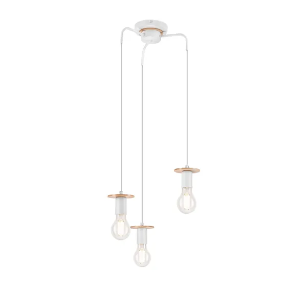 LM 3.123 ANGELINA 3-light wooden hanging lamp