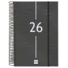 Diary Finocam YEAR Black 16,5 x 24,2 cm 2026