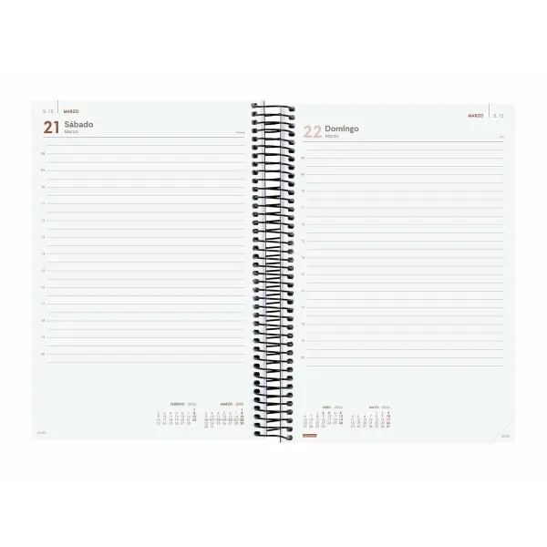 Diary Finocam YEAR Black 16,5 x 24,2 cm 2026