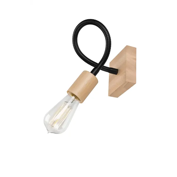 KM-1.111 CAMERON 1-light wooden wall lamp