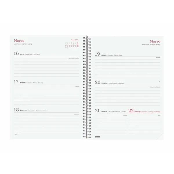Diary Finocam DESIGN COLLECTION Imposible A5 15,5 x 21,2 cm 2026