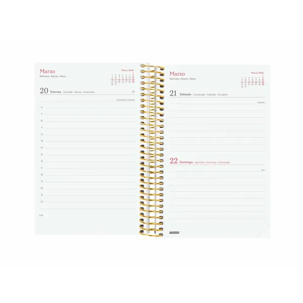 Diary Finocam DESIGN COLLECTION Flora 11,7 x 18,1 cm 2026