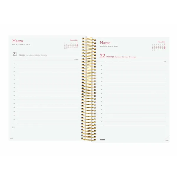 Päivyri Finocam DESIGN COLLECTION Goldy A5 15,5 x 21,2 cm 2026