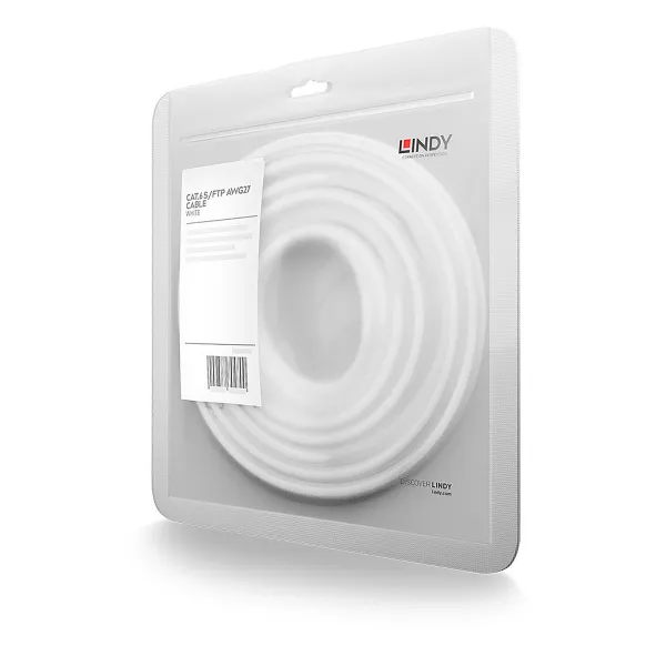 UTP Category 6 Rigid Network Cable LINDY White 20 m (1 Unit)
