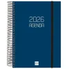 Diary Finocam OPAQUE Blue A5 15,5 x 21,2 cm 2026