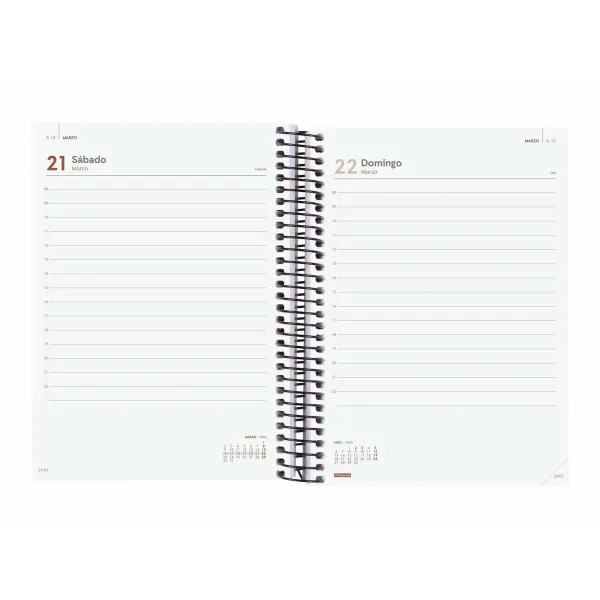 Diary Finocam OPAQUE Blue A5 15,5 x 21,2 cm 2026