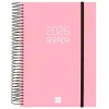 Diary Finocam OPAQUE Pink A5 15,5 x 21,2 cm 2026