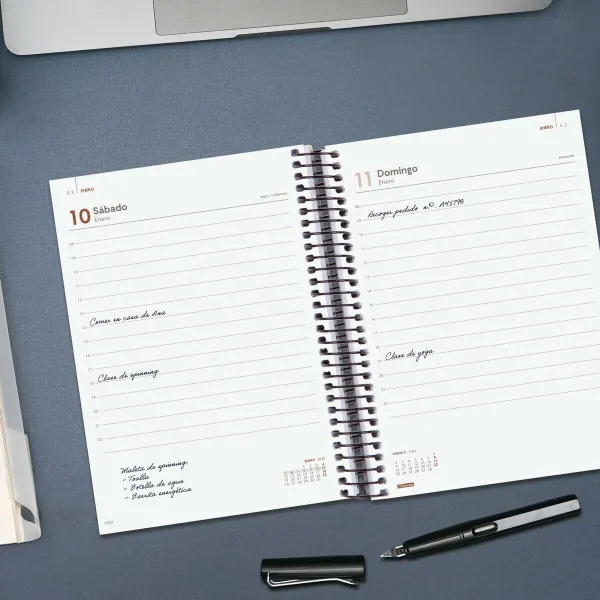 Diary Finocam OPAQUE Pink A5 15,5 x 21,2 cm 2026