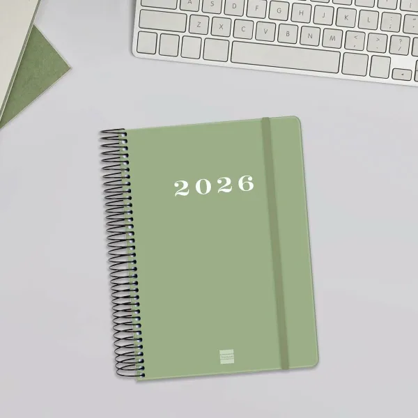 Diary Finocam MY Green A5 15,5 x 21,2 cm 2026