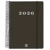 Diary Finocam MY Black A5 15,5 x 21,2 cm 2026