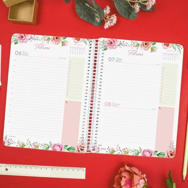 Diary Finocam CLOE A5 15,5 x 21,2 cm Green 2026