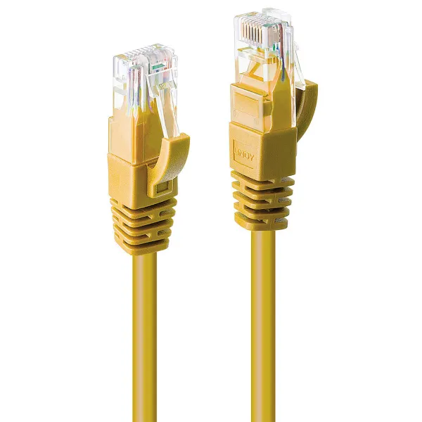 UTP Category 6 Rigid Network Cable LINDY Yellow 2 m (1 Unit)