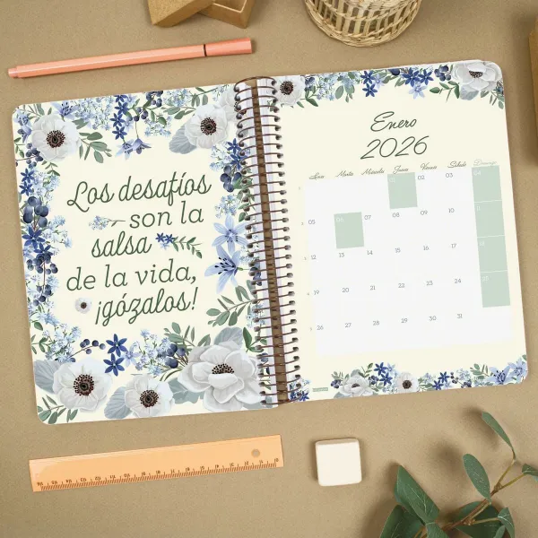 Diary Finocam CLOE A5 15,5 x 21,2 cm Brown 2026