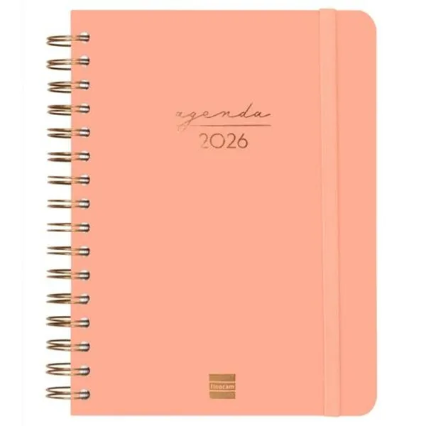 Diary Finocam Alma Coral A5 15,5 x 21,2 cm 2026