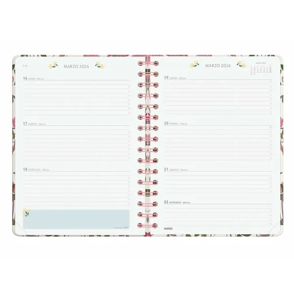 Расписание Finocam MONIQUILLA A5 15,5 x 21,2 cm 2026