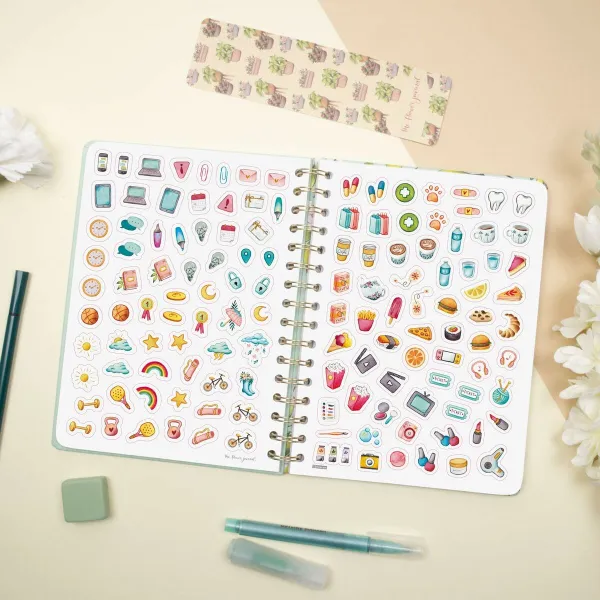 Расписание Finocam THE FLOWER JOURNAL A5 15,5 x 21,2 cm Зеленый 2026