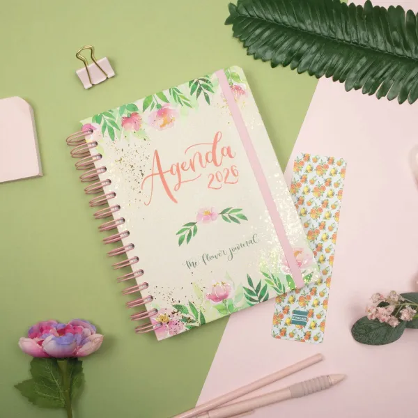 Расписание Finocam THE FLOWER JOURNAL A5 15,5 x 21,2 cm Розовый 2026