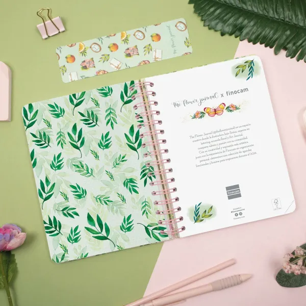 Расписание Finocam THE FLOWER JOURNAL A5 15,5 x 21,2 cm Розовый 2026