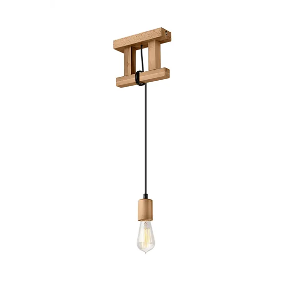 LM 1.97 LEON 1-light wooden hanging lamp