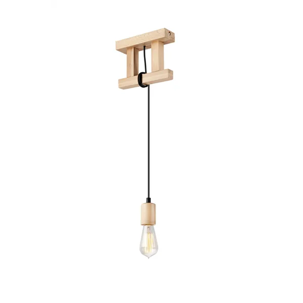 LM-1.97 LEON 1-light wooden hanging lamp