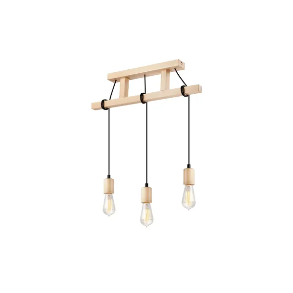 LM-3.97 LEON 3-light wooden hanging lamp