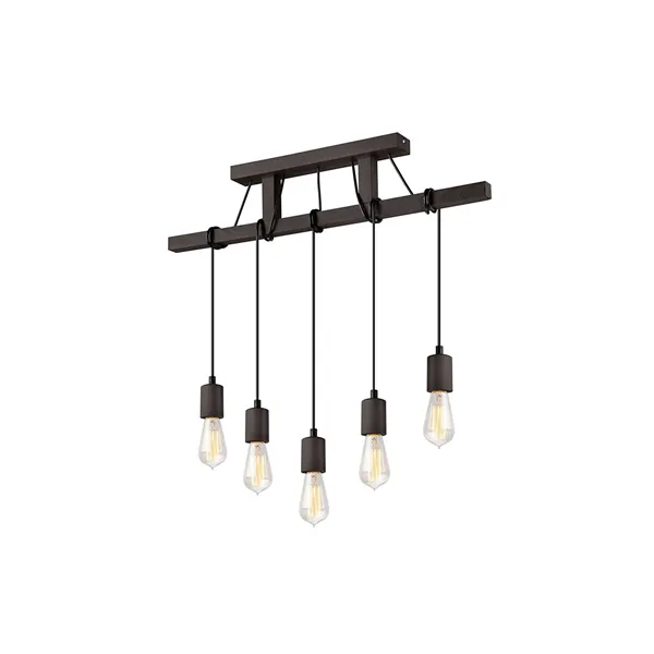 LM-5.97 LEON 5-light wooden hanging lamp