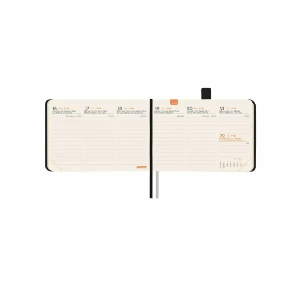 Dienoraštis Finocam MÍNIMAL TEXTURA Juoda Mini 10,4 x 7,3 cm 2026