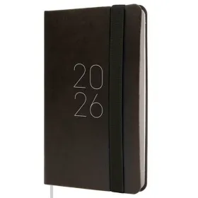 Dienoraštis Finocam FLEXI Juoda Mini 8,2 x 12,7 cm 2026