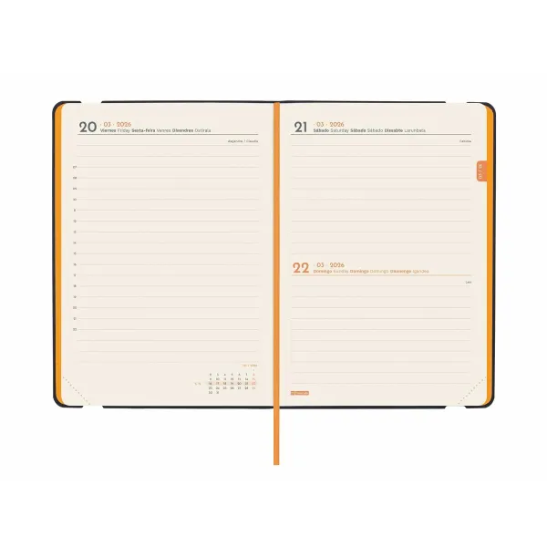 Diary Finocam FLEXI Blue 11,8 x 16,8 cm 2026