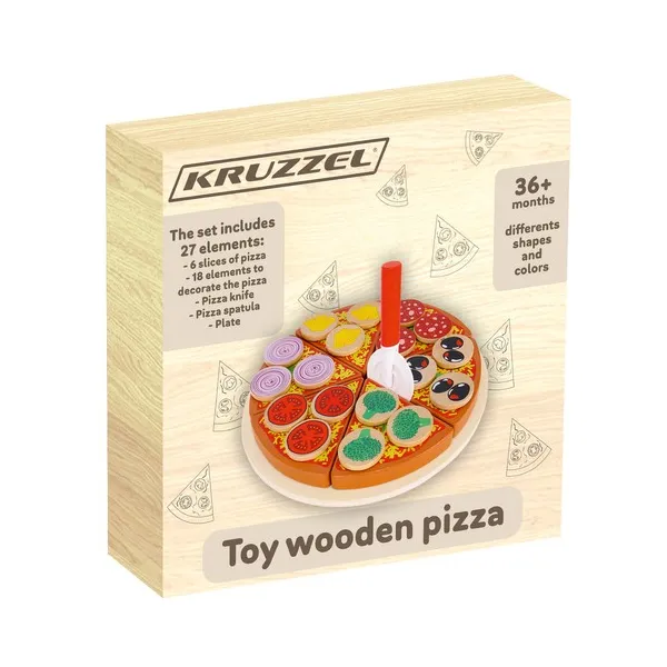 Wooden pizza - set 22471