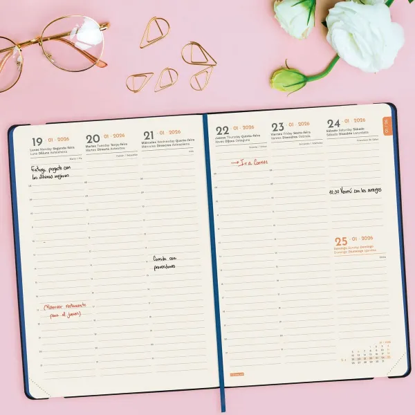 Diary Finocam FLEXI JOY Fiona A5 14,8 x 21 cm 2026