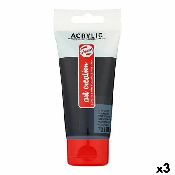 Akrila krāsa Talens Art Creation Melns 75 ml (3 gb.)